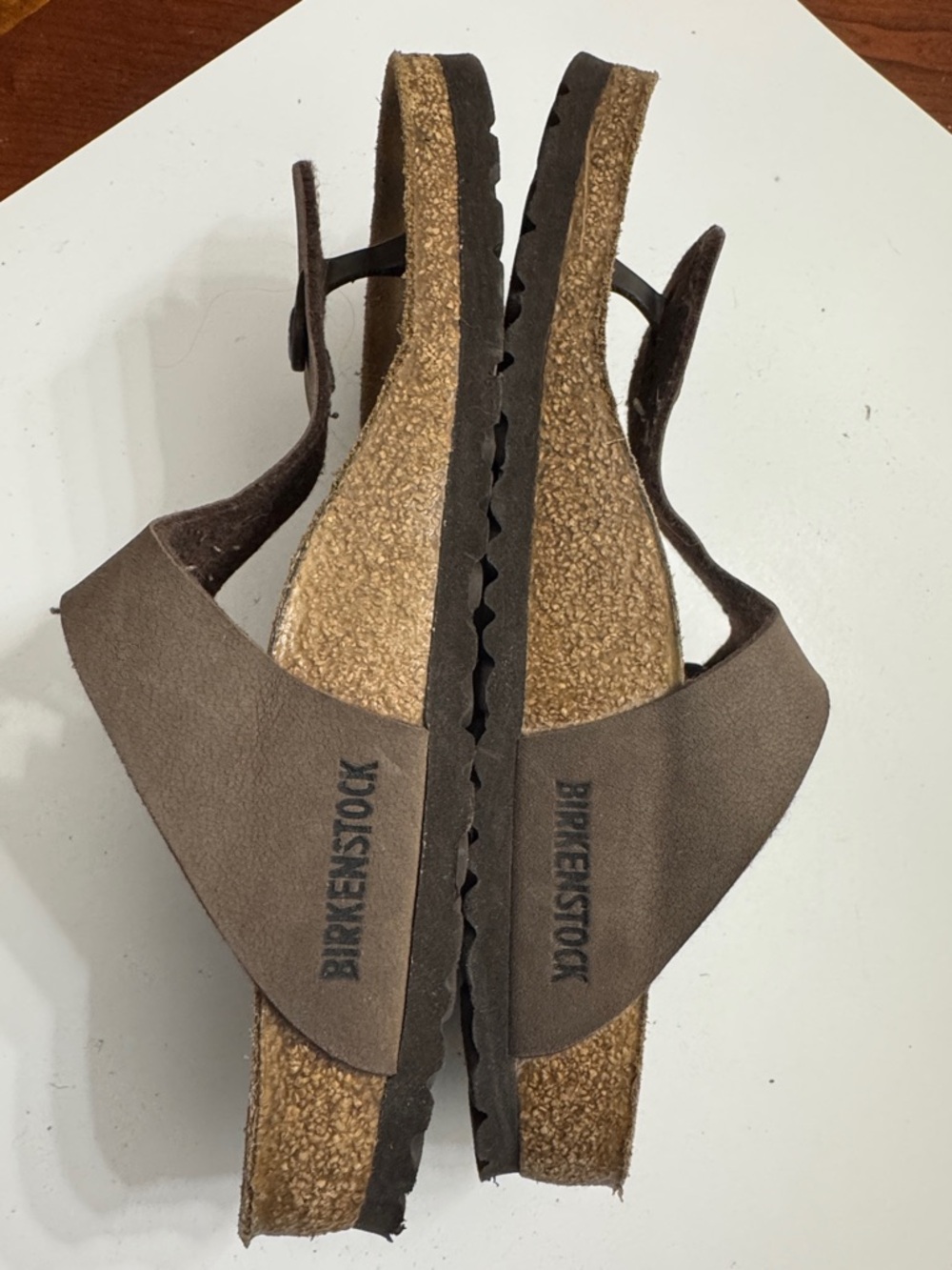 Birkenstock Brown T-Strap Thong Slipper- Women's size 39 - Picture 3 of 4
